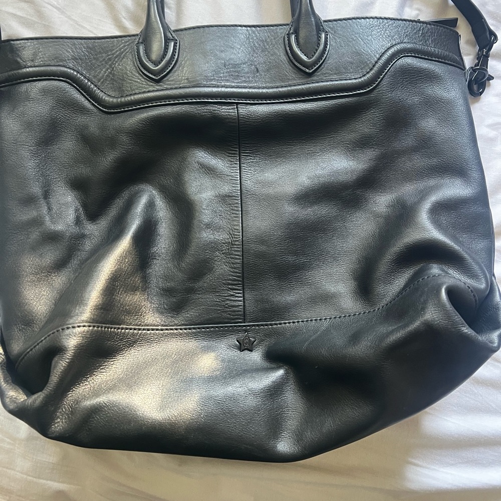 ASH Black Snake Leather Tote